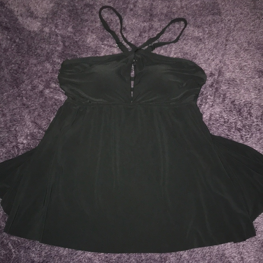 Coastal Blue Keyhole Tankini Top!